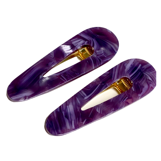 Royal purple hair clip