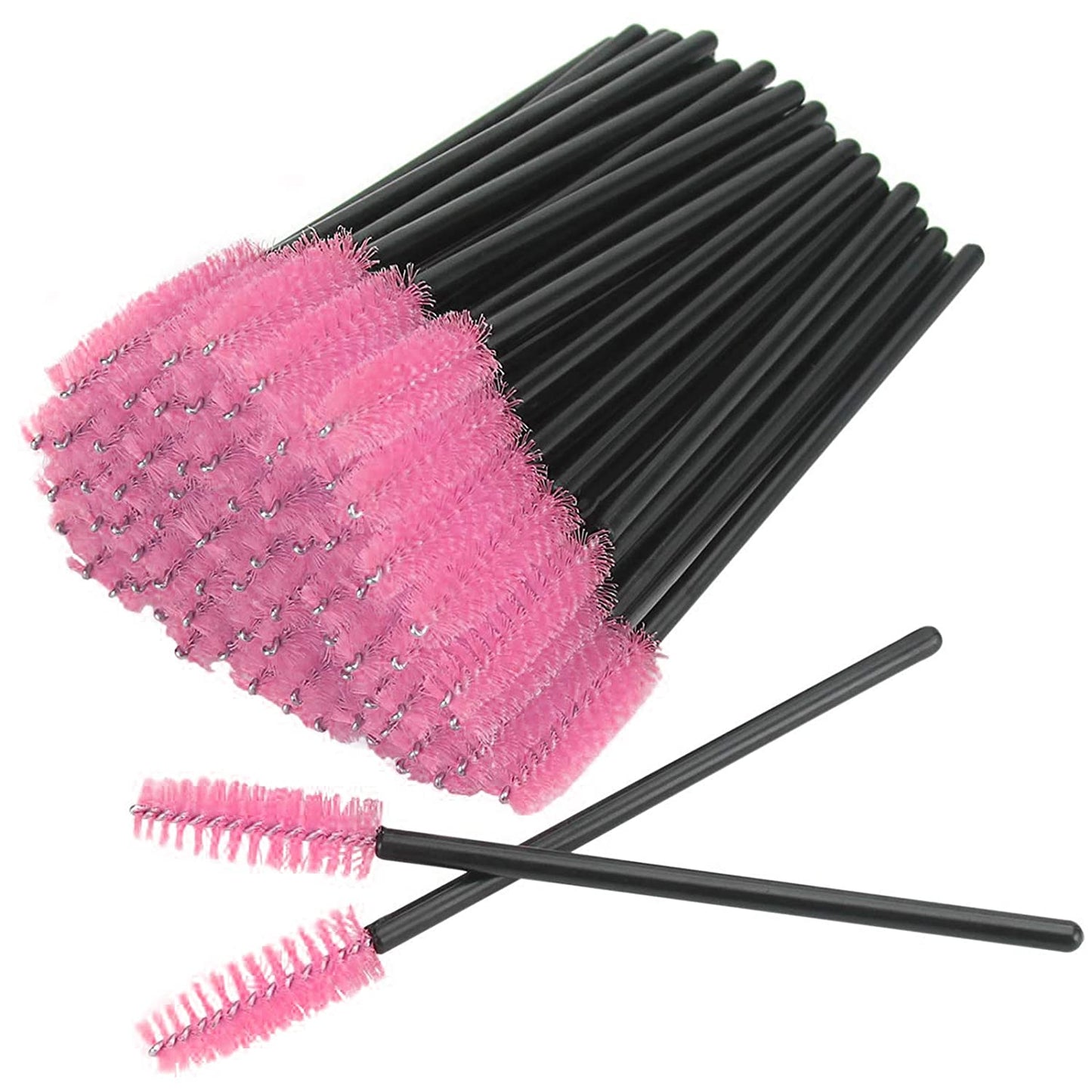 Lash wand disposable black and pink - 50 pack